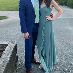 Birdy Grey Seaglass chiffon bridesmaid dress